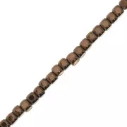 Mini-Hematites sintéticos cubos 2x2 mm Light Copper x39 cm