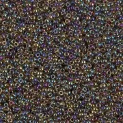 Rocalla Miyuki 15/0 357 - Root Beer Lined Light Topaz AB