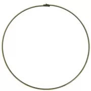 Gargantilla de torsión rígida plana 3,5 mm - níquel negro x13,5 cm