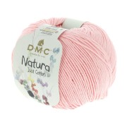 Algodón Natura Just Cotton DMC - Ovillo de algodón Rosa Dragée (n°404) x 155m|raw }}