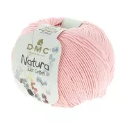 Algodón Natura Just Cotton DMC - Ovillo de algodón Rosa Dragée (n°404) x 155m