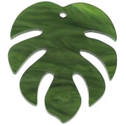 Colgante Tropical Hoja de Filodendro de plexiglás 30x35 mm - Verde x 1|raw }}
