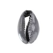 Conchas de Caurí acabado black para hacer piezas de Joyería DIY - 12 y 20 mm x 1
