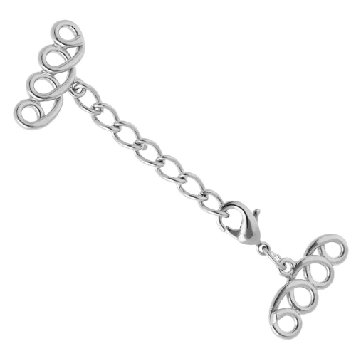 Cierre 4 filas 22 mm - Bronce blanco x1