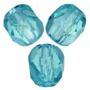 Facetadas 4 mm Light Teal x50