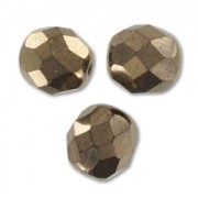 Facetadas 8 mm Gold Bronze x20