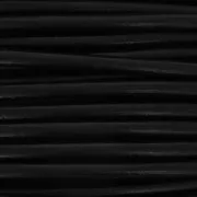 Cordón de cuero europea  5.5 mm Negro x 1 m