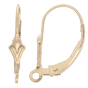 Ganchos pendientes 16 mm - Gold filled (laminado dorado) x2