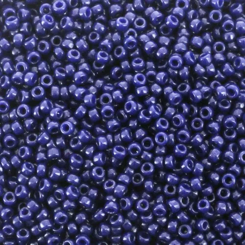 Rocalla Miyuki Duracoat 15/0 4494- Opaque Dyed Indigo Navy Blue x8g