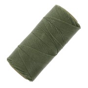 Bobina de hilo encerado Linhasita para micro macramé 0,75 mm - Verde militar (90) x228m