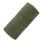 Bobina de hilo encerado Linhasita para micro macramé 0,75 mm - Verde militar (90) x228m
