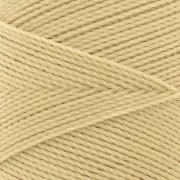 Bobina de hilo encerado Linhasita para micro macramé 1 mm - Amarillo paja (1046) x168m