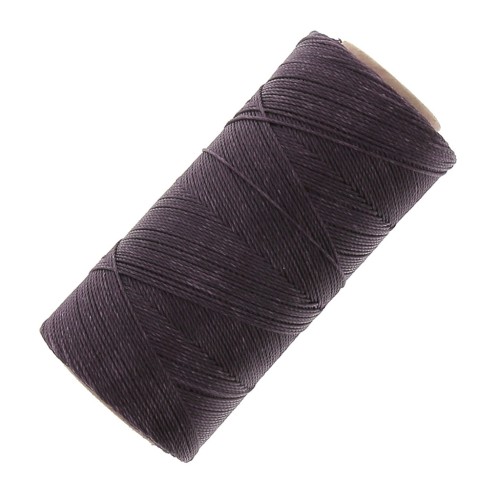 Bobina de hilo encerado Linhasita para micro macramé 1 mm - Smoky Purple (211) x168m