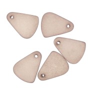 Dije gota de resina efecto de vidrio esmerilado 15x20 mm - Marrón transparente x1