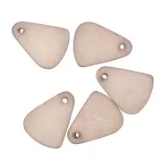 Dije gota de resina efecto de vidrio esmerilado 15x20 mm - Marrón transparente x1