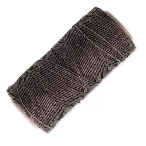 Bobina de hilo encerado Linhasita para micro macramé 0,5 mm - Castaño (207) x335m