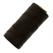 Bobina de hilo encerado Linhasita para micro macramé 0,5 mm - Marrón oscuro (205) x335m