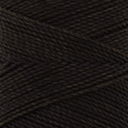 Bobina de hilo encerado Linhasita para micro macramé 0,5 mm - Marrón oscuro (205) x335m