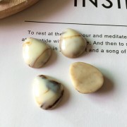 Cabuchón pera de resina 18x20 mm para pegar - de imitación Jaspe paysage x1