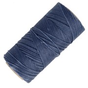 Bobina de hilo encerado Linhasita para micro macramé 0,5 mm - Denim (1037) x335m