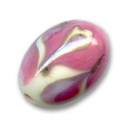 Oliva 14x10 mm Cream Fuschia|raw }}