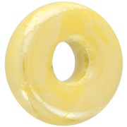 Cuentas arandalas Heishi 15 mm Amarillo iridiscente x1