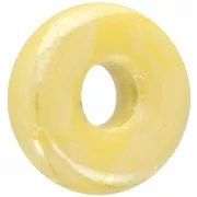 Rondel de cerámica 15 mm Amarillo irisado