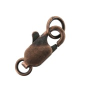 Cierre mosquetón con anillas cerradas 12 mm Cobrizo antiguo x1|raw }}