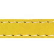 Cordón de cuero plano - croûte de cuir - surpiqué 10 mm - Amarillo x 1m|raw }}