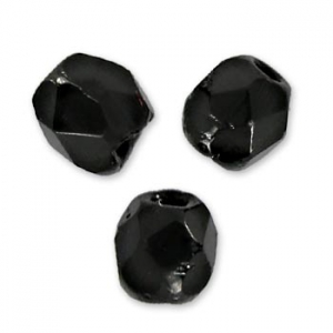 Facetadas 2.5 mm Jet  x50