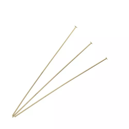Bastón cabeza de alfiler 63x1.9x0.65 mm Gold filled x10