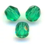 Facetadas 2 mm Emerald x50