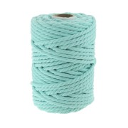 Bobina de hilo de macramé algodón 5 mm Esmeralda x50m|raw }}