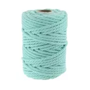 Bobina de hilo de macramé algodón 5 mm Esmeralda x50m