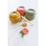 Gancho de acier con mango egornómico DMC - 0.5 mm - Mint x1