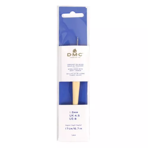 Gancho de acier con mango egornómico DMC - 1.5 mm - Pêche x1