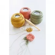 Gancho de acier con mango egornómico DMC - 1.75 mm - Naranja x1