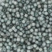 Miyuki Delica 11/0 DB1793 - Gray AB Lined White