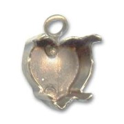 Engaste colgante PureCrystal 4800 11x10 mm bronce