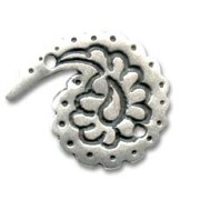 Separador 28 mm Chapado Plateado envejecido x1|raw }}