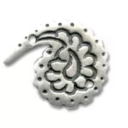 Separador 28 mm Chapado Plateado envejecido x1