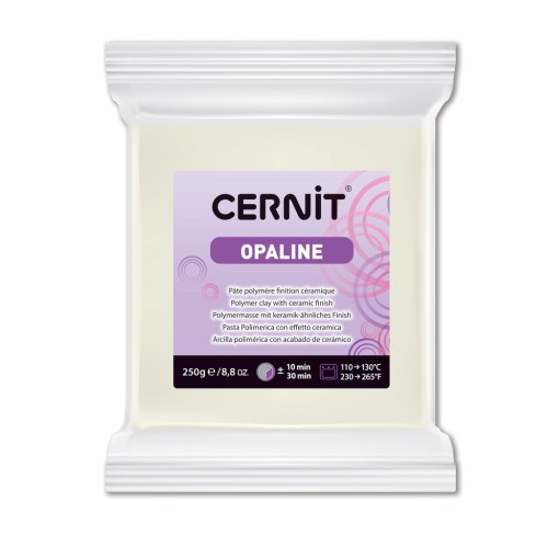 Pasta arcilla polimérica Cernit Opaline 250 gr Blanco 010