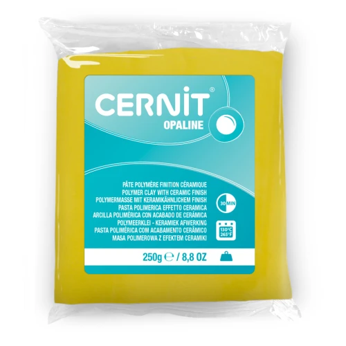 Pasta arcilla polimérica Cernit Opaline 250 gr Amarillo Color primario 717
