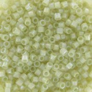 Miyuki Delica 11/0 DB1765 - Opal AB Lined Spkl Celery|raw }}