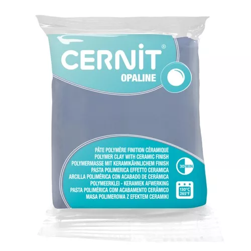 Pasta arcilla polimérica Cernit Opaline 56 gr Azul gris 223