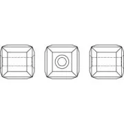 Cubos PureCrystal 5601 4 mm Aquamarine x8