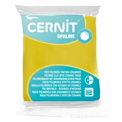 Pasta arcilla polimérica Cernit Opaline 56 gr Amarillo Color primario 717