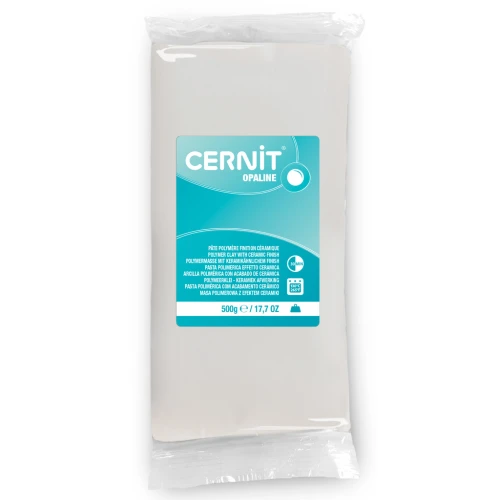 Pasta arcilla polimérica Cernit Opaline 500 gr Blanco 010