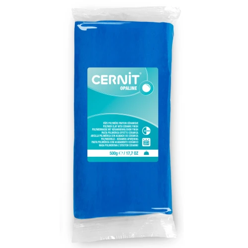 Pasta arcilla polimérica Cernit Opaline 500 gr Azul Color primario 261