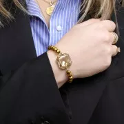 Cabuchón PureCrystal 4675 cuadrado 23 mm Crystal Golden Shadow